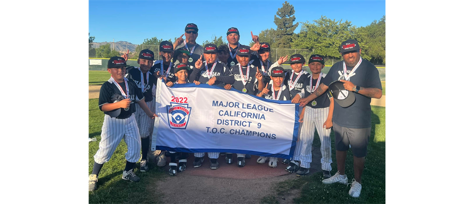 D9 TOC Major Champs-Soledad Little League